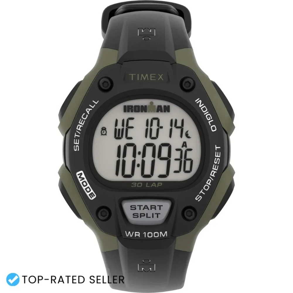 Ironman Triathlon Classic 30 Digital Watch Chronograph Sporty Water Resistant